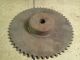 Old Antique Industrial Decor Heavy Iron Gear Cog (1) - Steampunk - Sprockets Other Mercantile Antiques photo 2
