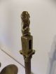 Antique Vintage Brass Justice Balance Scale Victorian Italian Lion Pillar Design Scales photo 10