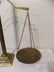 Antique Vintage Brass Justice Balance Scale Victorian Italian Lion Pillar Design Scales photo 5