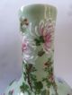 Antique Late 19thc Japanese Seto Celadon Porcelain Vase Signed By Artist Vases photo 4