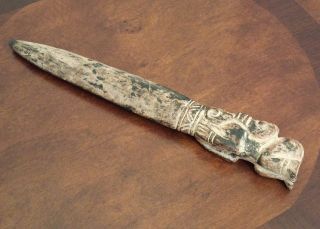 Rare Ceremonial Dagger - Mesoamerican - Antique Pre Columbian Artifacts photo