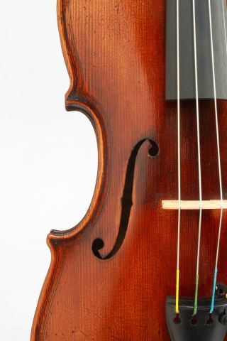 Antique 4/4 Violin Maggini Copy Circa 1890 - Figured Wood photo