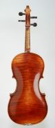 Antique 4/4 Violin Maggini Copy Circa 1890 - Figured Wood String photo 5