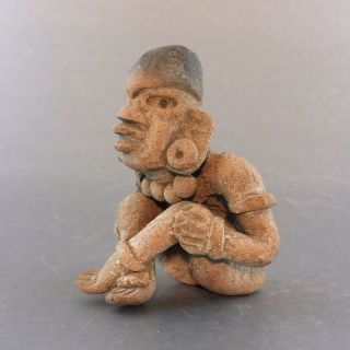 Ceramic Clay Figurine - Mesoamerica Statue - Antique Pre Columbian Artifacts - Zapotec photo
