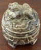 Rare Jade Pre Columbian Vessel Carved Frog - Antique Pre Columbian Artifacts The Americas photo 2
