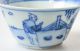 Top Quality Ca 1700 Kangxi Blue White Figural Zotje Boy Tea Bowl Qing Perfect Glasses & Cups photo 10