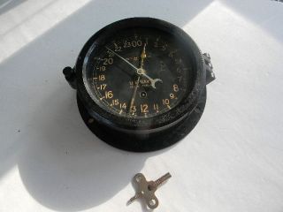 72 Year Old Chelsea Clock Co.  Ship ' S Clock photo
