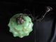 Antique French Art Deco Nouveau Marble Glass Shade Hanging Chandelier Lamp Lamps photo 4