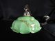 Antique French Art Deco Nouveau Marble Glass Shade Hanging Chandelier Lamp Lamps photo 5
