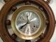 Antique American Seth Thomas Ships Wheel Fine Wall Clock And Running Clocks photo 2