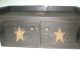 Primitive Commode Toilet Cover Board W/ Cabinet Hand Crafted Black Wood Primitives photo 1