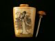 Unusual Chinese Bone Painted Lady Snuff Bottle Snuff Bottles photo 3