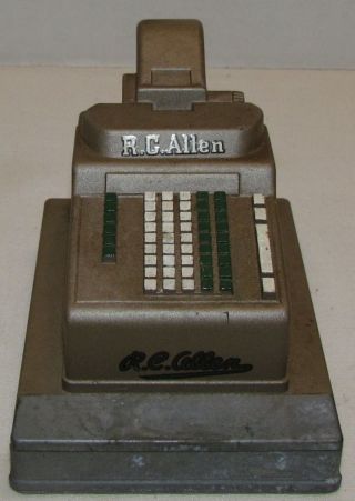 1958 R.  C.  Allen Cash Register Salesman Sample photo