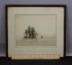 1927 Antique John A.  Dix Pencil Signed Clipper Ship Seascape Etching Print Nr Other Maritime Antiques photo 1