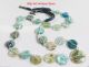 Silver 925 Necklace Ancient Aqua Green Round Roman Glass Bead Beads 100 Bc Vtg S Roman photo 1