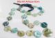 Silver 925 Necklace Ancient Aqua Green Round Roman Glass Bead Beads 100 Bc Vtg S Roman photo 2