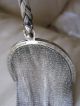 Antique Silver T Napier Fancy Braided Slide Handle Fringe Fine Mesh Tassel Purse Art Deco photo 4