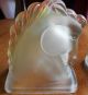 Art Deco Frosted Glass Horse Bookends Circa 1940s Art Deco photo 1