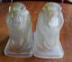 Art Deco Frosted Glass Horse Bookends Circa 1940s Art Deco photo 4
