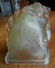 Art Deco Frosted Glass Horse Bookends Circa 1940s Art Deco photo 6
