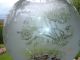 Old Victorian Etched Oil Lamp Shade. Lamps photo 2
