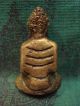 Phra Dvaravati Buddha Statue Old Thai Buddhist Antique Amulet Amulets photo 1