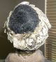 Antique 1/2 Pincushion Wood Doll Painted Face Ruffled Tulle Gown Exceptional Pin Cushions photo 3