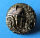 Black Glass 7/8 Button Luster House Mill Scene Victorian Antique Vintage Picture Buttons photo 2