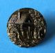 Black Glass 7/8 Button Luster House Mill Scene Victorian Antique Vintage Picture Buttons photo 3