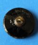 Black Glass 7/8 Button Luster House Mill Scene Victorian Antique Vintage Picture Buttons photo 4