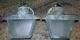 Old Vintage Copper Porch Light Fixtures - Great Patina Pair Chandeliers, Fixtures, Sconces photo 2