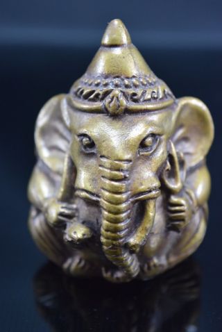 Antique Ganesha Buddhism Holy Amulet,  Ganesha Is Gods Of Success,  From Thailand photo