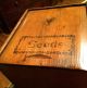 Antique General Store Display Seed Box Iowa Seed Co Slide Top Dovetailed Vtg Primitives photo 2