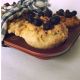 Handmade Blueberry Muffins In Rusty Pan - Farmhouse Fake Food Kitchen Decor Primitives photo 1