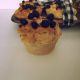 Handmade Blueberry Muffins In Rusty Pan - Farmhouse Fake Food Kitchen Decor Primitives photo 2