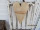 Primitive Quilted Heart Grungy Cheese Cloth Bow Door Greeter Wall Hanger Tuck Primitives photo 3