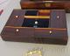 Antique 19c Victorian Sewing Work Box Fitted Pincushion Mirror Thread Winders Baskets & Boxes photo 9