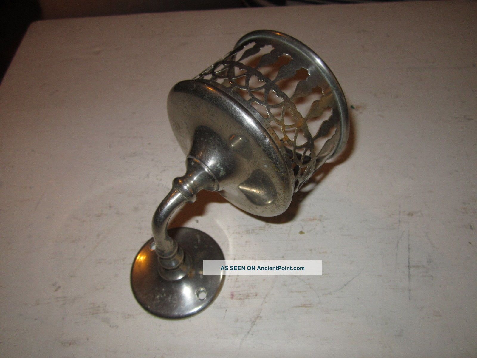 Victorian Bathroom Fixture Fancy Silver Plate Scrool For Shampoo Nr Plumbing photo