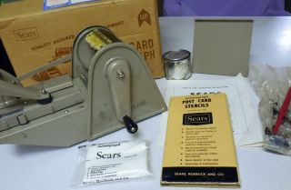 Sears Postcard Mimeograph - Box - Complete - Model 870.  5929 photo