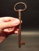 Large Antique 18th C Hand Forged Iron Skeleton Key Locks & Keys photo 5