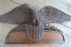 Antique Carved Wooden American Eagle With Stars And Stripes Pediment Other Antique Hardware photo 9