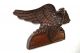 Antique Carved Wooden American Eagle With Stars And Stripes Pediment Other Antique Hardware photo 1