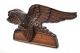 Antique Carved Wooden American Eagle With Stars And Stripes Pediment Other Antique Hardware photo 2