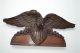 Antique Carved Wooden American Eagle With Stars And Stripes Pediment Other Antique Hardware photo 5