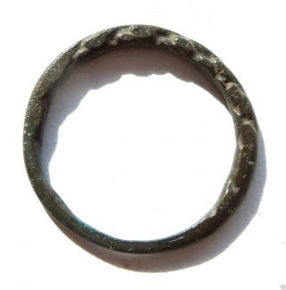 Twisted Wire Scandinavian Viking Bronze Ring (151) photo