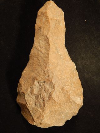 A Giant Million Year Old Acheulean Hand Axe Early Stone Age Mauritania 1537g photo
