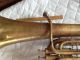 Antique H N White King Baritone Euphonium Trombonium 3 Valve Horn,  Hard Case Mp Brass photo 3