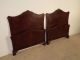 Pair 1930s / 40s Flame Or Figured Mahogany French Chippendale Twin Beds 1900-1950 photo 4