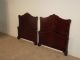 Pair 1930s / 40s Flame Or Figured Mahogany French Chippendale Twin Beds 1900-1950 photo 8