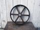 Vintage Cast Iron Industrial Wheel Gear Steampunk Garden Art Other Mercantile Antiques photo 3